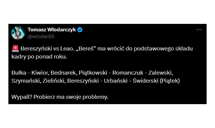 Oto PRAWDOPODOBNY SKŁAD reprezentacji Polski na mecz z Portugalią!